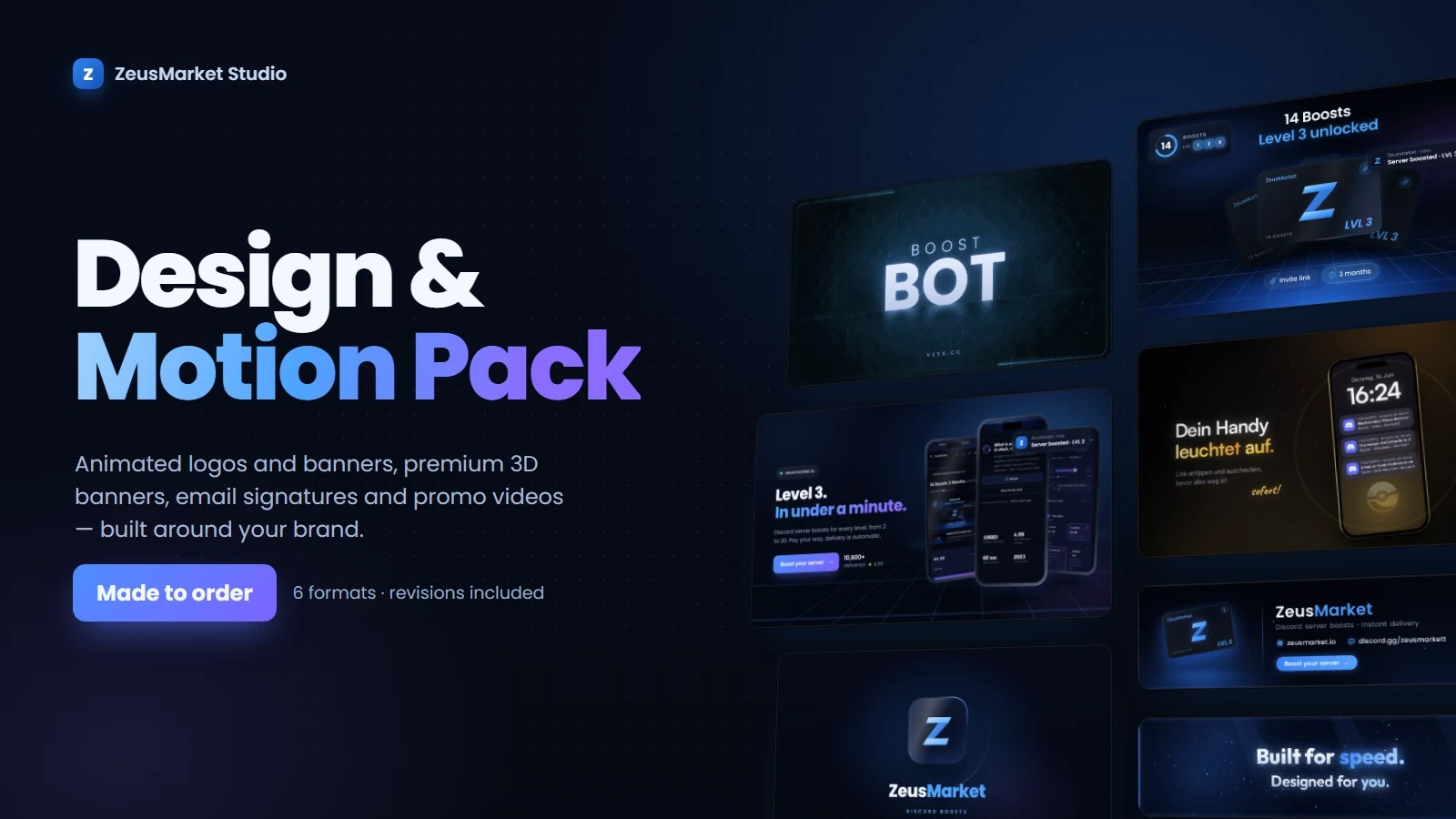 Design & Motion Pack [Made to order]